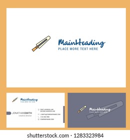 Sword  Logo design with Tagline & Front and Back Busienss Card Template. Vector Creative Design