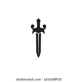 Sword logo icon design vector illustration template