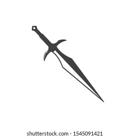 sword logo icon vector illustration design template