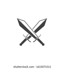 sword logo icon vector illustration design template