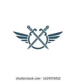 Sword Logo icon vector illustration design template