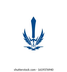 Sword Logo icon vector illustration design template