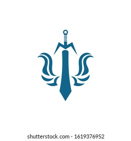 Sword Logo icon vector illustration design template