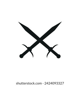 sword logo icon vector illustration