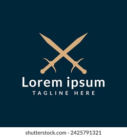 sword logo icon vector illustration