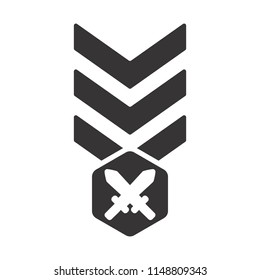 Sword logo. Knight Icon. Warrior Symbol. Vector eps 08.