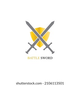 sword logo and symbol vector icon image