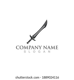 sword logo and symbol vector image