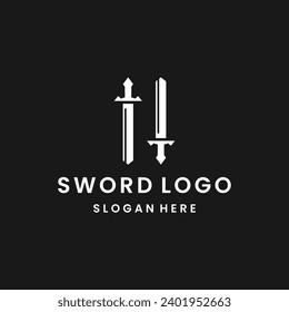 Sword logo template vector illustration design