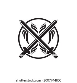 Schwertlogo - Vektorgrafik - Beste für Ihr Business-Maskottchen - Premium