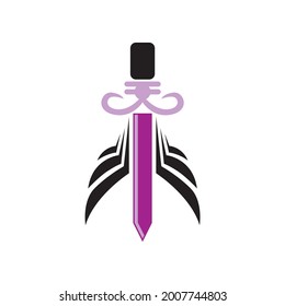 Schwertlogo - Vektorgrafik - Beste für Ihr Business-Maskottchen - Premium