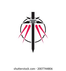 sword logo - vector illustration - best for your business mascot - premium