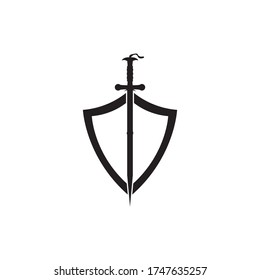 Sword logo vector illustration design