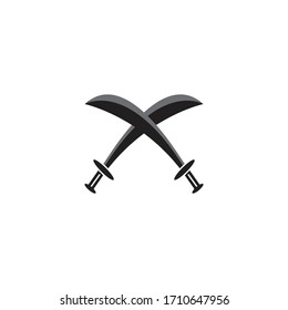Sword logo vector an illustration template. 