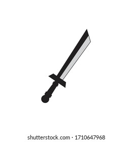 Vector de logotipo de espada y plantilla de ilustración. 