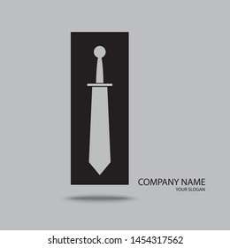 sword logo. vector of swords. Stylized Black Metal Battle Sword vector logo