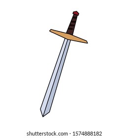 sword long on white background vector illustration design