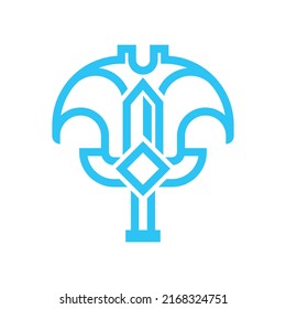 Logo-Design für Schwert-Manta-Linie
