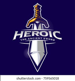 Sword mascot logo