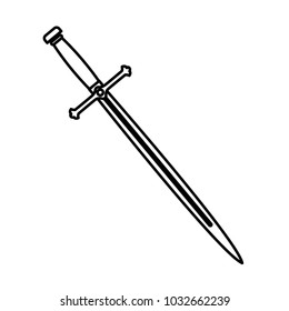 Sword medieval weapon