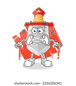 the sword monster vector. cartoon character