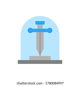 Schwert, Museumssymbol. Einfache, farbige Vektorelemente von historischen Dingen Symbole für ui und ux, Website oder mobile Anwendung