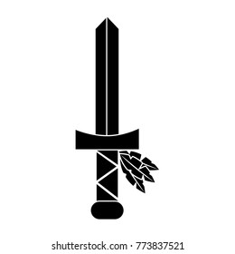 sword native american indian weapon