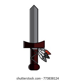 sword native american indian weapon