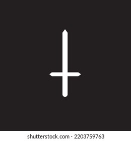 sword ,on black background. vector illustration