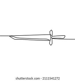 sword oneline continuous single line art