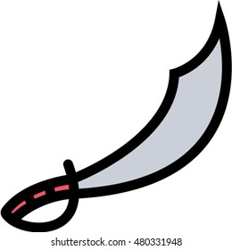 sword outline icon