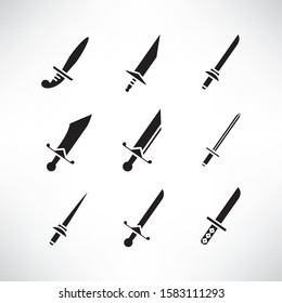 sword and rapier icons set