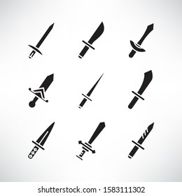 sword and rapier icons set