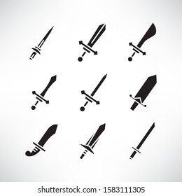 sword and rapier icons set