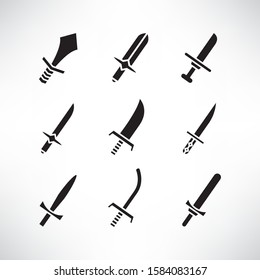 sword and rapier icons set