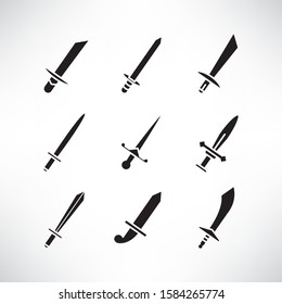 sword and rapier icons set