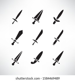 sword and rapier icons set