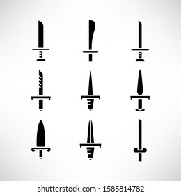 sword and rapier icons set