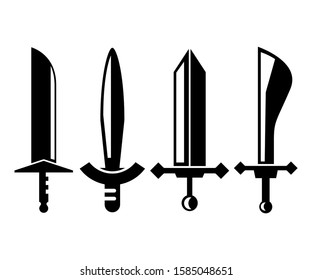sword and rapier vector illustration