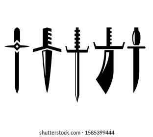 sword and rapier vector illustration