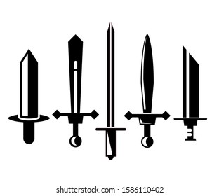 sword and rapier vector illustration