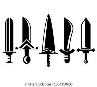 sword and rapier vector illustration