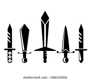 sword and rapier vector illustration