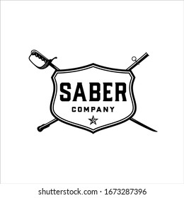 Schwert-Säbelkreuze mit Schild