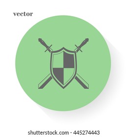 Sword and shield icon