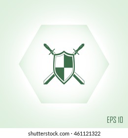 Sword and shield icon