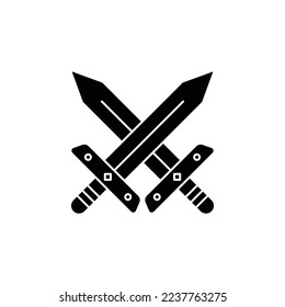 the sword and shield icon is suitable for your web, apk or project with a medieval theme