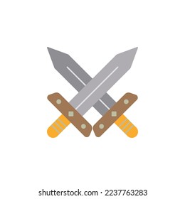 the sword and shield icon is suitable for your web, apk or project with a medieval theme