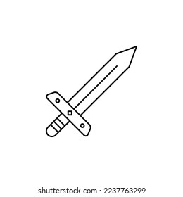 the sword and shield icon is suitable for your web, apk or project with a medieval theme