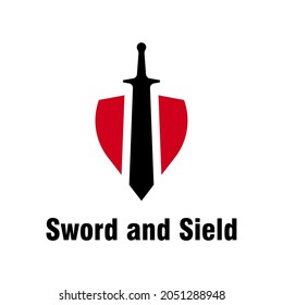 Diseño del logotipo Sword and Shield 